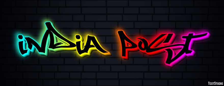 Índia Post Text effect