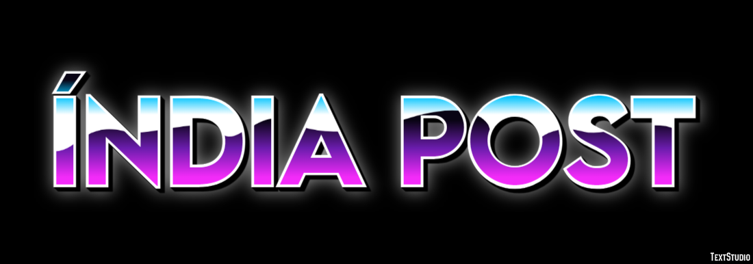 Índia Post Text effect