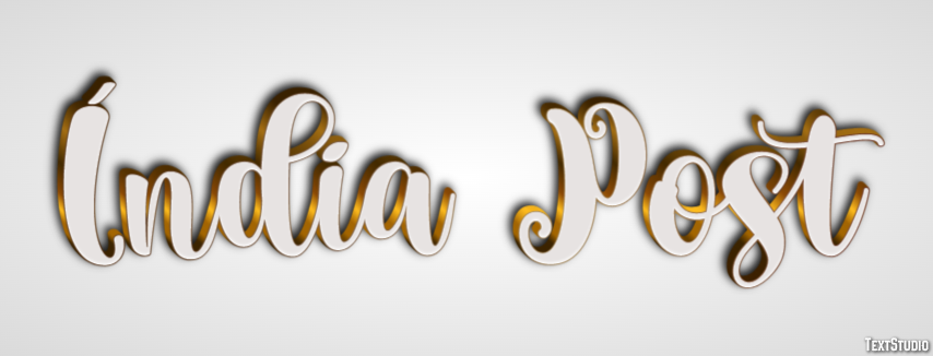 Índia Post Text effect