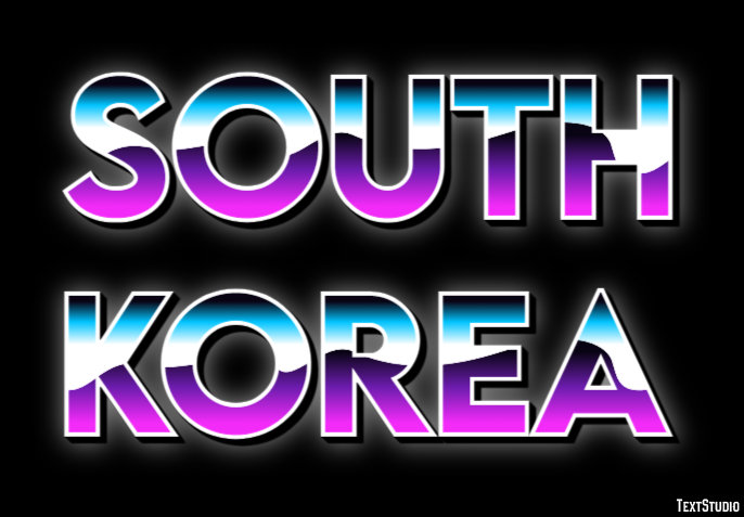 South Korea Effet de Texte