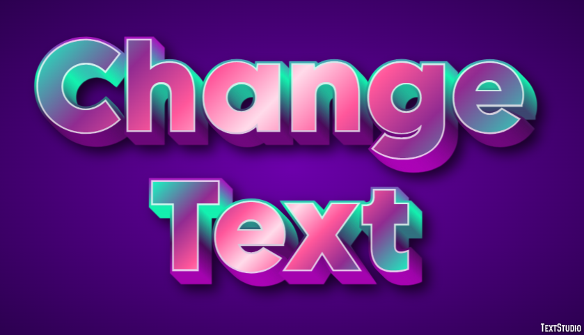 Change Text Effetto testo