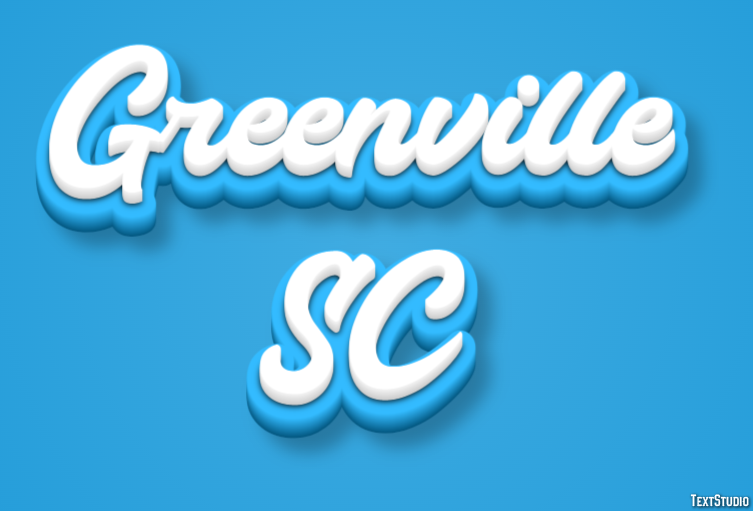 Greenville SC Effetto testo