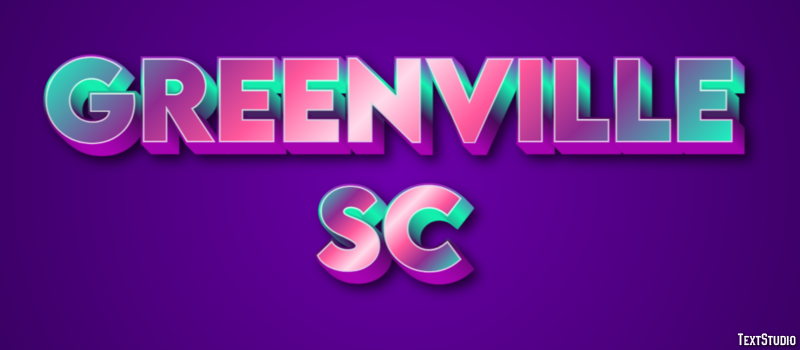 Greenville SC Effetto testo