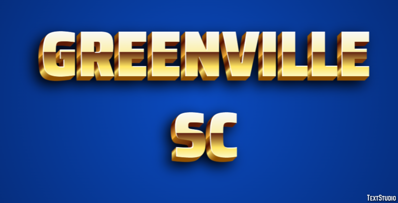Greenville SC Effetto testo