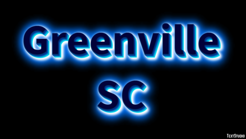 Greenville SC Effetto testo