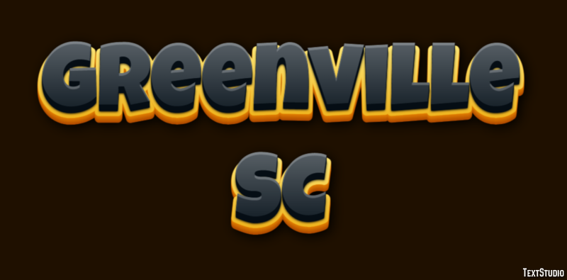 Greenville SC Effetto testo