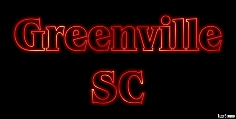 Greenville SC Effetto testo