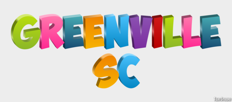 Greenville SC Effetto testo