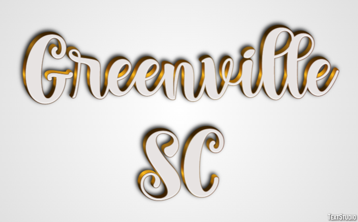 Greenville SC Effetto testo