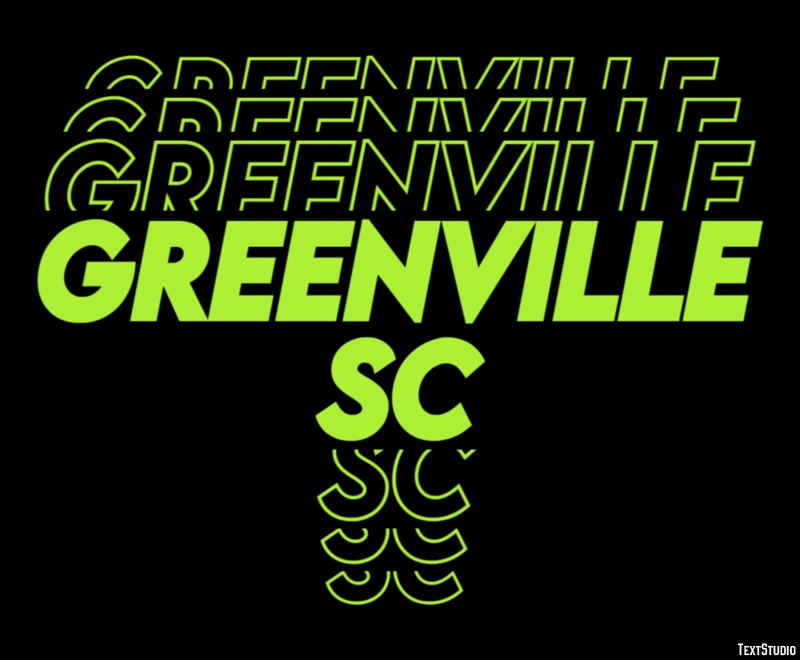 Greenville SC Effetto testo