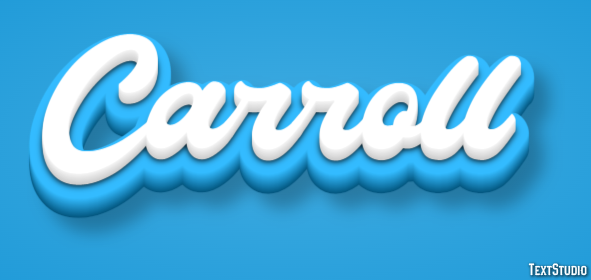 Carroll Text Effect