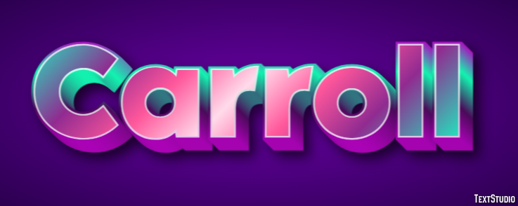 Carroll Text Effect