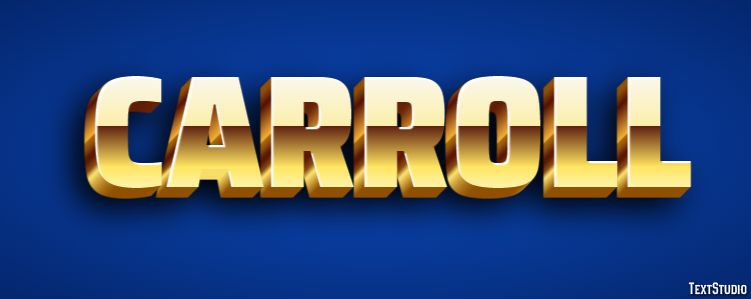Carroll Text Effect