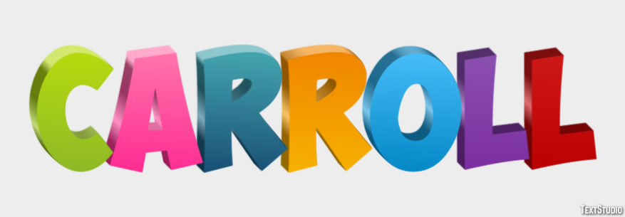 Carroll Text Effect