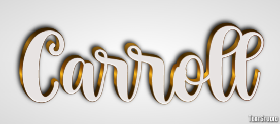 Carroll Text Effect