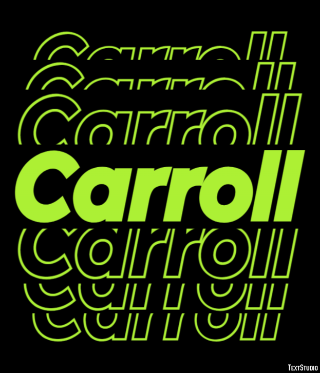 Carroll Text Effect
