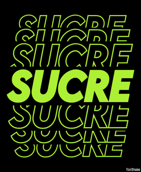 Sucre Efecto de Texto