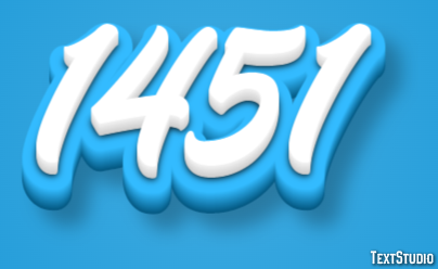 1451 Text Effect