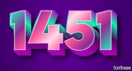 1451 Text Effect