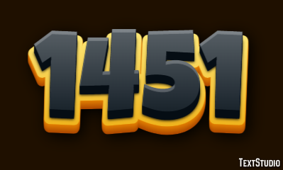 1451 Text Effect