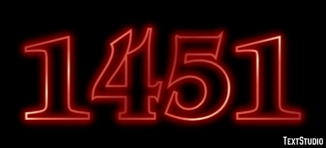 1451 Text Effect