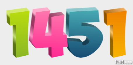 1451 Effetto testo