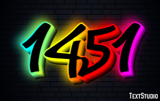 1451 Text Effect