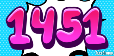 1451 Text Effect