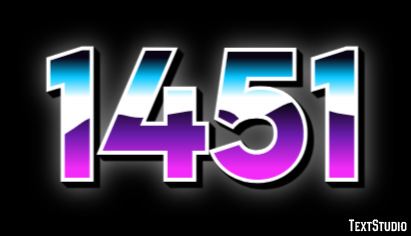 1451 Text Effect