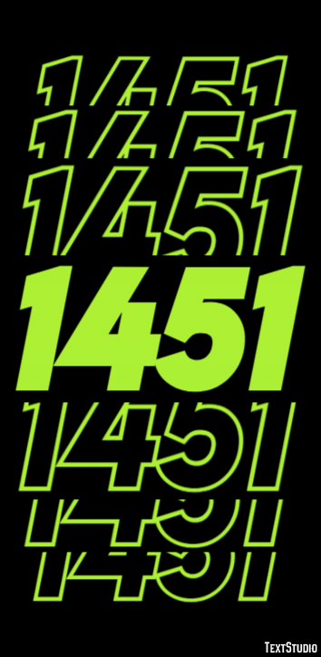 1451 Text Effect