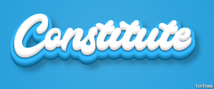 Constitute Text Effect