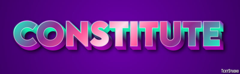 Constitute Text Effect