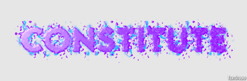 Constitute Text Effect