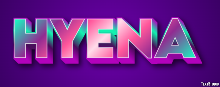 Hyena Tekst Effect