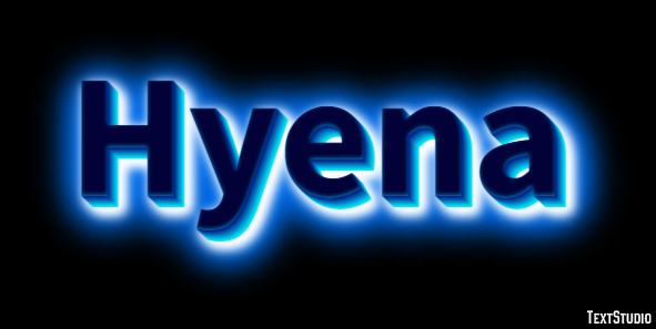 Hyena Tekst Effect