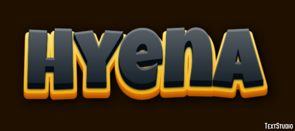 Hyena Tekst Effect