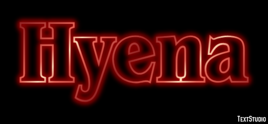 Hyena Tekst Effect