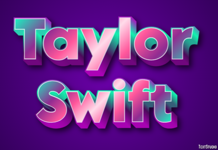 Taylor Swift Texteffekt