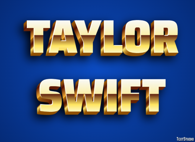Taylor Swift Text Effect