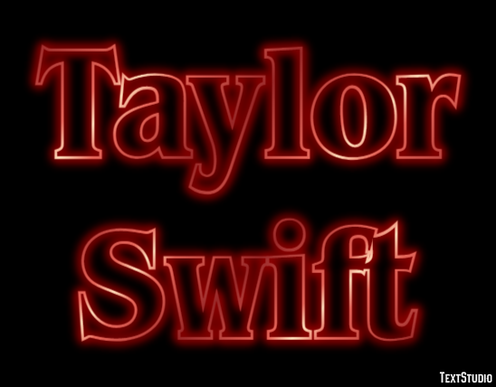 Taylor Swift Texteffekt