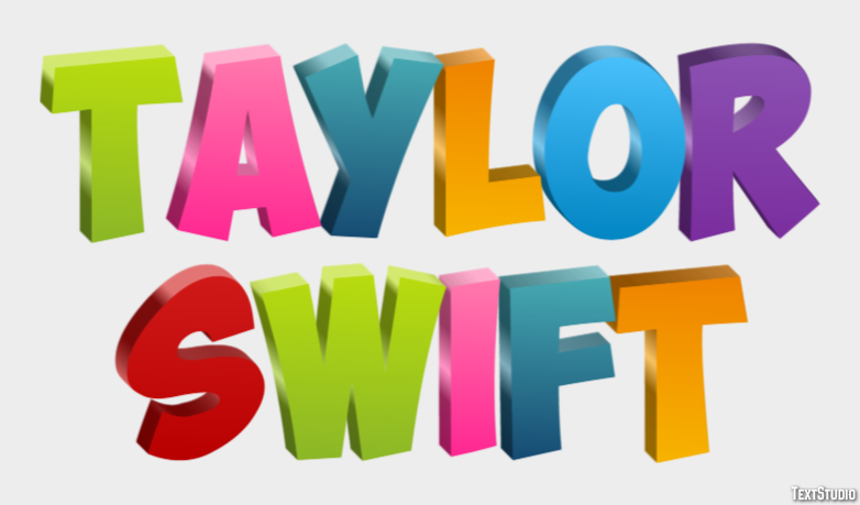 Taylor Swift Texteffekt