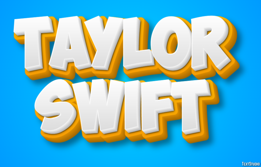 Taylor Swift Texteffekt