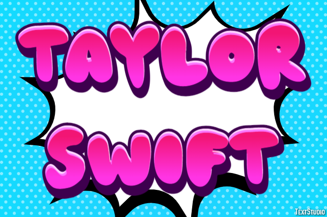 Taylor Swift Texteffekt