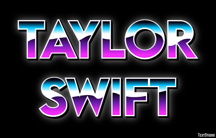 Taylor Swift テキスト効果