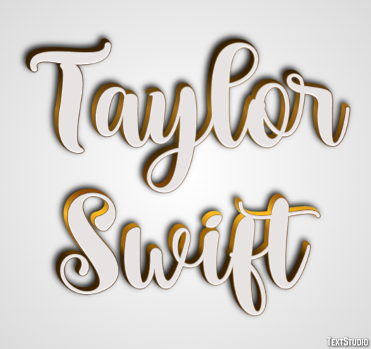 Taylor Swift Text Effect
