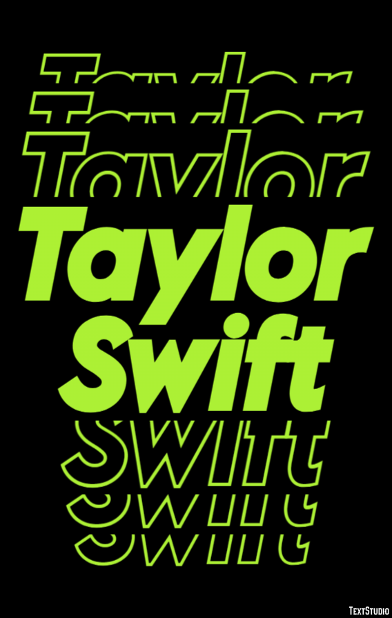 Taylor Swift テキスト効果