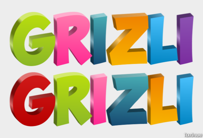 гризли grizli Текстовый эффект