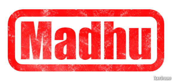 Madhu Efecto de texto