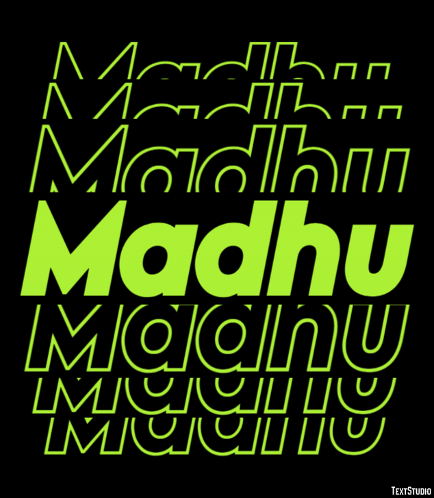 Madhu Efecto de texto