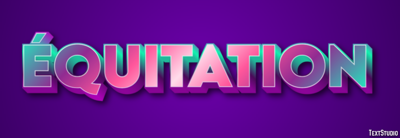 Équitation Effetto testo